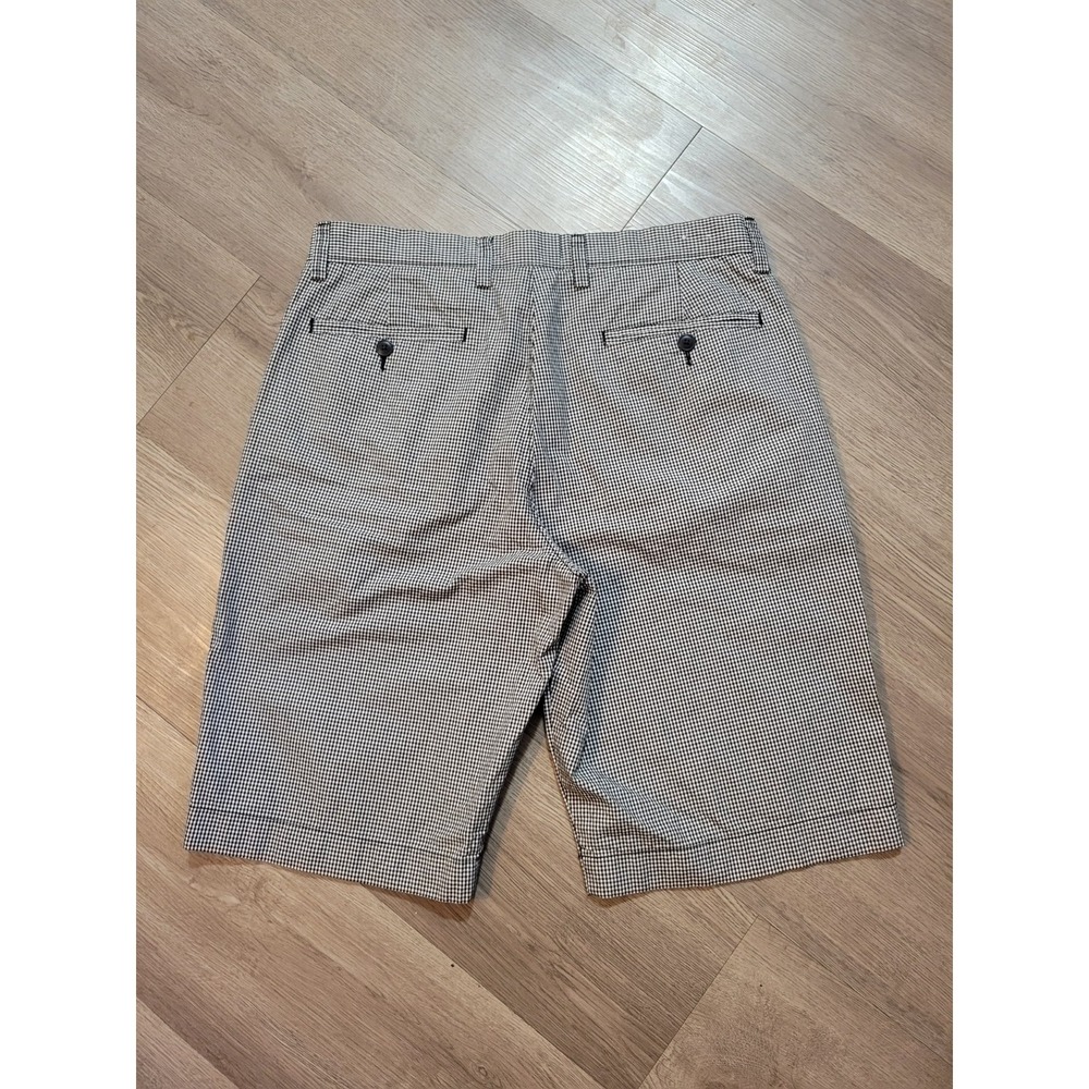 J.Crew Chino Shorts Men 31 Black White Gingham 11" Inseam Cotton Preppy Casual - Picture 3 of 9